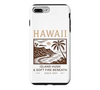 Hawaii Island Hush & Soft Fire Beneath Vintage Art Case for iPhone 7 Plus/8 Plus