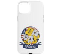 Hawaii Local Hawaiian Hibiscus Patriotic USA Flag Floral Art Case for iPhone 15 Plus