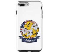 Hawaii Local Hawaiian Hibiscus Patriotic USA Flag Floral Art Case for iPhone 7 Plus/8 Plus