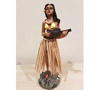 Hawaii miniature Dashboard Hula Doll - Girl with Ukulele great