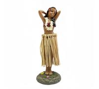 Hawaii Miniature Dashboard Hula Doll, Premium Polyresin Realistic Figure, Hawaiian Resin Dancing Dashboard Doll, Resin Craft Ornament, Car Dashboard Decoration