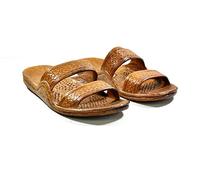 Hawaii Moses Unisex Rubber Slide on Jesus Sandal Slippers, Brown, 6 Women/5 Men