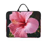 Hawaii Pink Flower Print 14in Laptop Case Sleeve Shockproof Portable Notebook Computer Cover Protector Bag