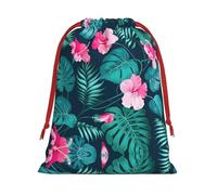 Hawaii Pink Flower Print Comfortable Gift Lightweight Bag Easy Clean Storage Bags Reusable Multipurpose Use