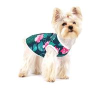 Hawaii Pink Flower Print Lightweight Tank Top for Dogs Dog Shirts for Small Dogs Stretchy T Shirts Sleeveless Vest
