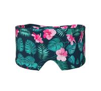 Hawaii Pink Flower Print Sleep Eye and Ear Muffs Mask - Adjustable Yoga Travel Headband, Keep Warm Shading Comfortable Aid