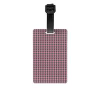 Hawaii Pink Flower Print Waterproof Luggage Tags for Air Travel Daily Use Vacation Suitcases Labels Set
