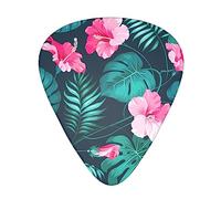 Hawaii Pink Flower Stolmx Guitar Pick Set - Full Print Design, 3 Thicknesses Available