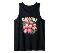 Hawaii Plumeria Frangipani Flower Maui Kauai Aloha Surfer Tank Top