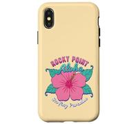 Hawaii Rocky Point Surfers Paradise Surfing Hibiscus Flower Case for iPhone X/XS