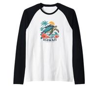 Hawaii Sea Turtle Tropical Island Aloha Hawaii Raglan Baseball Tee