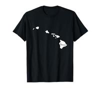Hawaii Shirt Women Men Gift Hawaiian Roots Home State Map T-Shirt