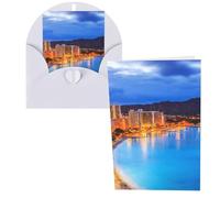 Hawaii Skyline Diamond Head Volcano Print Thank You Cards Greeting Cards With Envelopes Blank Note Cards 10x15 cm Perfect for Thank Yous Invitations