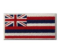 Hawaii State Flag Embroidered Emblem Iron On Sew On HI Patch