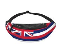 Hawaii State Flag Fanny Pack- Waist Bag for Travel Running Hands Free