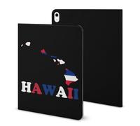 Hawaii State Flag Map Compatible with iPad Protective Case with Pen Holder Book Style