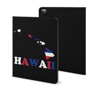 Hawaii State Flag Map Compatible with iPad Protective Case with Pen Holder Book Style