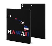 Hawaii State Flag Map Compatible with iPad Protective Case with Pen Holder Book Style