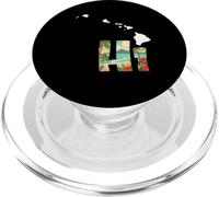 Hawaii State Map HI Tropical Hawaiian Islands PopSockets PopGrip for MagSafe
