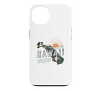 Hawaii State Map Road Trip Honolulu O'ahu Kaua'i Maui Lana'i Case for iPhone 13