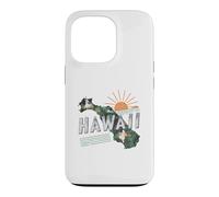 Hawaii State Map Road Trip Honolulu O'ahu Kaua'i Maui Lana'i Case for iPhone 13 Pro