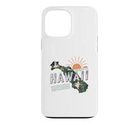 Hawaii State Map Road Trip Honolulu O'ahu Kaua'i Maui Lana'i Case for iPhone 13 Pro Max