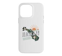 Hawaii State Map Road Trip Honolulu O'ahu Kaua'i Maui Lana'i Case for iPhone 14 Pro Max