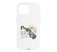 Hawaii State Map Road Trip Honolulu O'ahu Kaua'i Maui Lana'i Case for iPhone 15