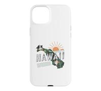 Hawaii State Map Road Trip Honolulu O'ahu Kaua'i Maui Lana'i Case for iPhone 15 Plus
