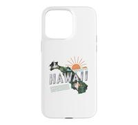 Hawaii State Map Road Trip Honolulu O'ahu Kaua'i Maui Lana'i Case for iPhone 15 Pro Max