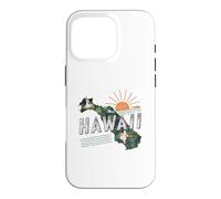 Hawaii State Map Road Trip Honolulu O'ahu Kaua'i Maui Lana'i Case for iPhone 16 Pro