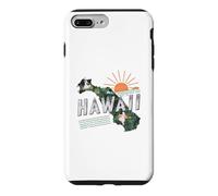Hawaii State Map Road Trip Honolulu O'ahu Kaua'i Maui Lana'i Case for iPhone 7 Plus/8 Plus