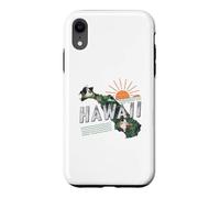 Hawaii State Map Road Trip Honolulu O'ahu Kaua'i Maui Lana'i Case for iPhone XR
