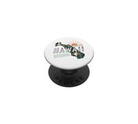 Hawaii State Map Road Trip Honolulu O'ahu Kaua'i Maui Lana'i PopSockets Adhesive PopGrip