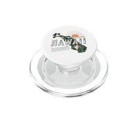 Hawaii State Map Road Trip Honolulu O'ahu Kaua'i Maui Lana'i PopSockets PopGrip for MagSafe