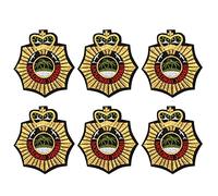 Hawaii Style Embroidered Sew Patch, 6Pcs Polyester Applique for Dresses Skirts Bags Hats - Easy Iron - On Adhesive, Durable Craft Decoration for DIY Projects