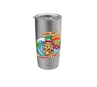 Hawaii Summer Pineapple and Palm Trees Design Gift Men Women Stainless Steel Insulated Tumbler