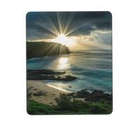 Hawaii Sunbeams Mouse Pad with Non-Slip Rubber Base 8.3 x 10.3 in Mouse Mat with Stitched Edge Gaming Mousepad for Wireless Mouse Computer Laptop Home Office Desk Pad