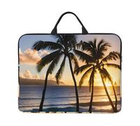 Hawaii Sunbeams Print 14in Laptop Case Sleeve Water-Resistant Portable Notebook Cover Bag For Office