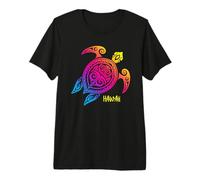 Hawaii Sunset Sea Turtle Beach Vacation Trip Premium T-Shirt