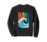 Hawaii Surf Style Aloha Wave Design Vintage Retro Vibes Sweatshirt