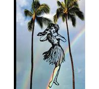 hawaii themed Journal Notebook. A Hawaiian themed notebook with a Hawaiian girl with yellow flowers in her hair would be a beautiful and colorful ... The cover of the notebook feature a vibran