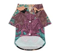 Hawaii Tiki Octopuss Print Shirt for Dog Cat Clothes Puppy Shirts Pet Apparel