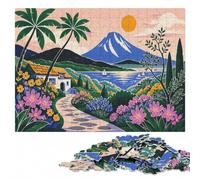 Hawaii Travel Destination Themed Wood Puzzle, Adults, 1000 Pieces | Holiday gift for puzzle fans: activity for family time at your own pace.
