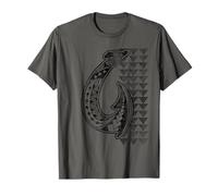 Hawaii Tribal Fish Hook Shark Teeth Hawaiian Maori Vintage T-Shirt