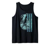 Hawaii Tribal Fish Hook Shark Teeth Hawaiian Maori Vintage Tank Top