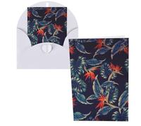 Hawaii Tropical Flower Print Thank You Cards Greeting Cards With Envelopes Blank Note Cards 10x15 cm Perfect for Thank Yous Invitations