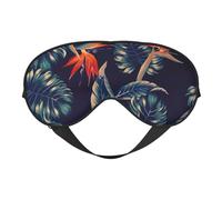 Hawaii Tropical Flower Print Versatile Eye Mask Full Coverage Sleep Aid Lightweight Breathable Travel Camping