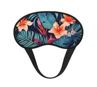 Hawaii Tropical Flower Sleep Eye Mask for Women Men Soft and Comfortable Sleep Mask Blackout Sleeping Eye Cover for Travel Yoga Nap Shift Work