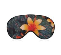 Hawaii Tropical Flower Sleep Mask Soft Comfortable Eye Mask with Adjustable Strap Eye Cover Eye Shade for Men Women Work Travel